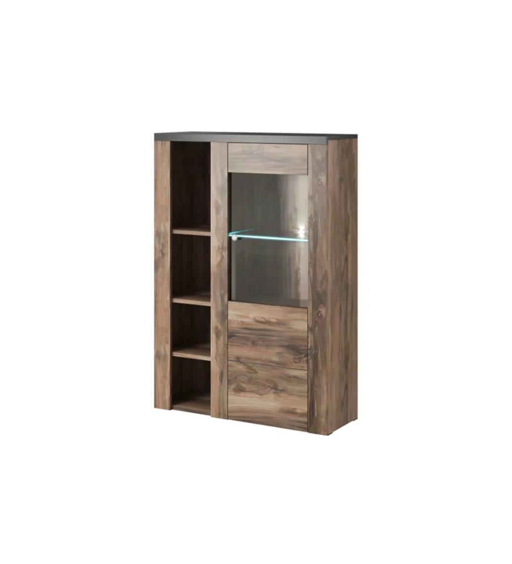 Komoda LARONA 100 Cm O Wybarwieniu Satin Nussbaum z kolorem Touchwood*Helvetia