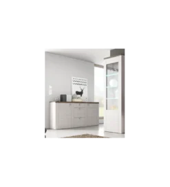 Komoda LARONA 176 cm o wybarwieniu Sonoma Trufel z kolorem Sibiu Larche*Helvetia Online
