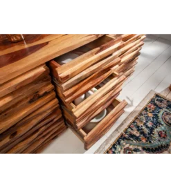 Komoda LATIKA Relief 160 cm drewno Sheesham*Invicta Interior Online