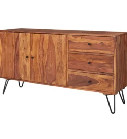 Komoda LORENZO 140 cm drewno sheesham*WOHNLING, GERMANY Sale