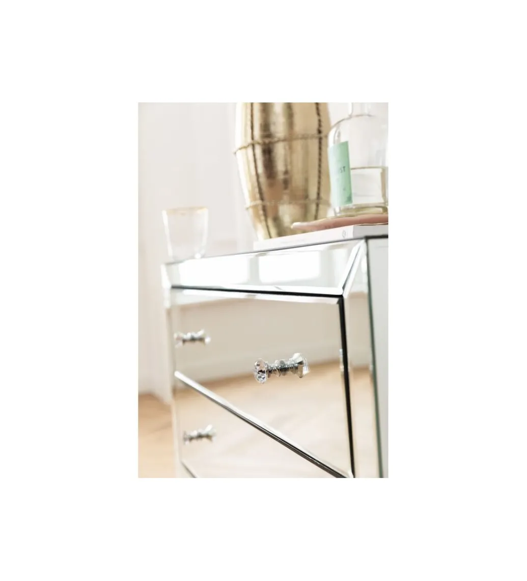 Komoda LUXURY 91 cm transparentna*KARE
