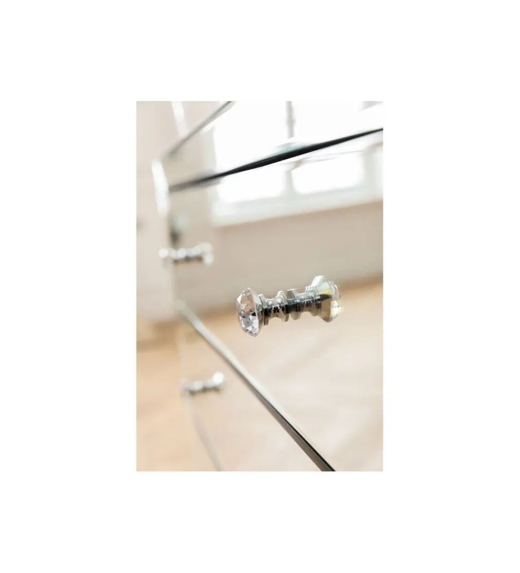 Komoda LUXURY 91 cm transparentna*KARE