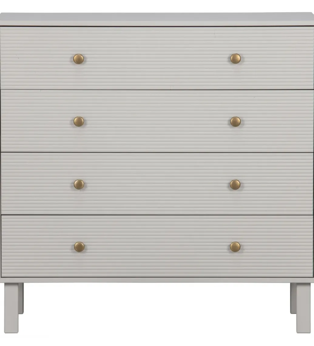 Komoda MADU 91 cm drewno sosna szara*WOOOD New