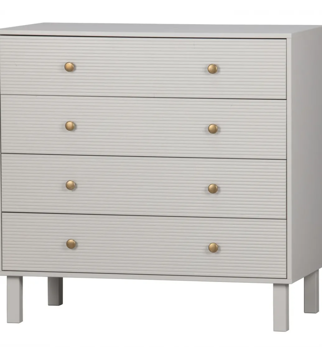 Komoda MADU 91 cm drewno sosna szara*WOOOD New