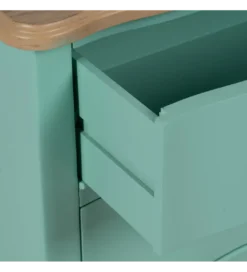 Komoda MASOL 80 cm drewno jodłowe Turkusowa*Zona-Design Discount