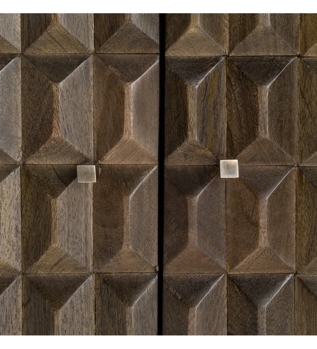 Komoda MEDARA 154 cm drewno mango marmur*Zona-Design Hot