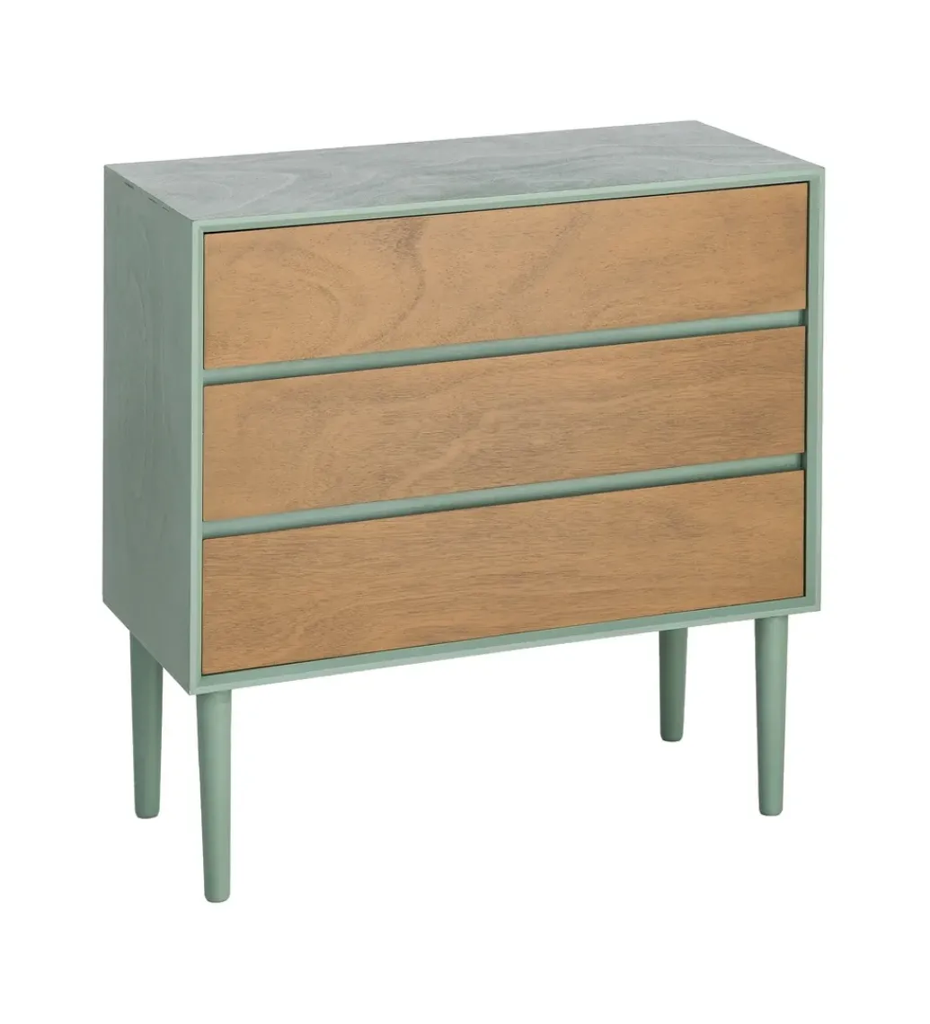 Komoda MESTARONY 75 cm naturalna zielona*Zona-Design Hot