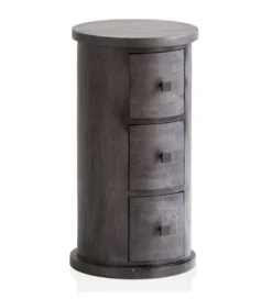 Komoda MIGA 34 cm drewno mango czarna*WOHNLING, GERMANY Outlet