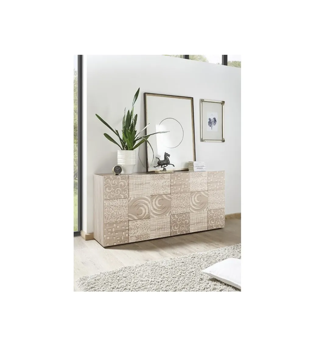 Komoda MIRO 180 cm dąb sonoma*MCA Linia Włoska New
