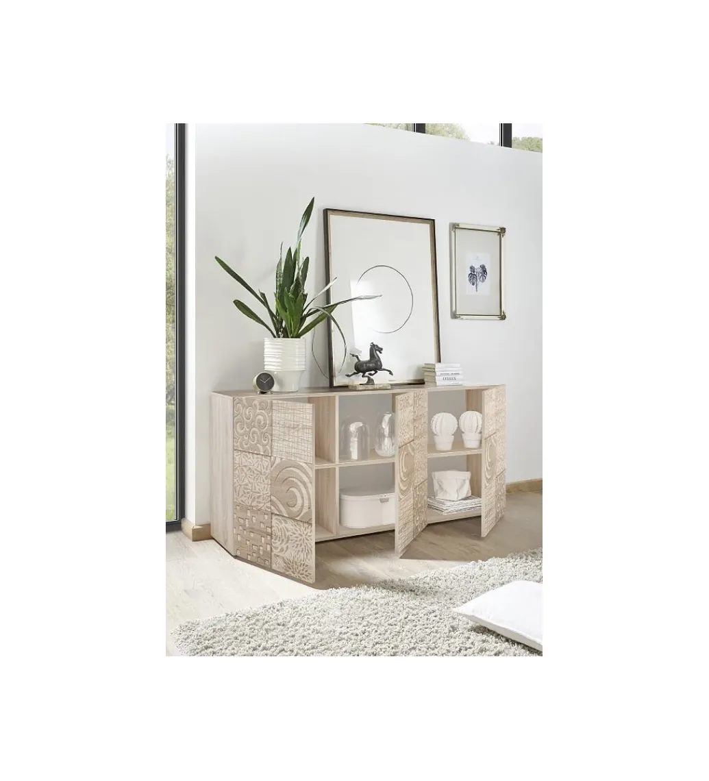 Komoda MIRO 180 cm dąb sonoma*MCA Linia Włoska New