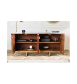 Komoda NAGOJA 160 cm drewno mango brąz*Invicta Interior Online