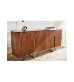 Komoda NAGOJA 160 cm drewno mango brąz*Invicta Interior Online