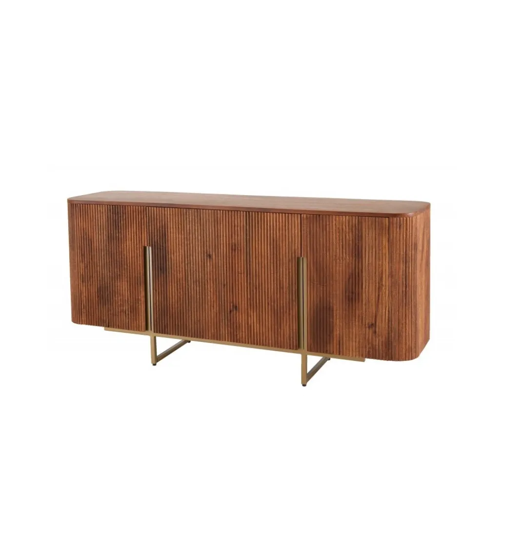 Komoda NAGOJA 160 cm drewno mango brąz*Invicta Interior Online