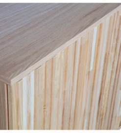 Komoda NEW GRAVURE 200 cm drewno dębu naturalna*WOOOD Clearance
