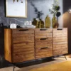 Komoda NISHAN 160 cm drewno sheesham*WOHNLING, GERMANY Discount