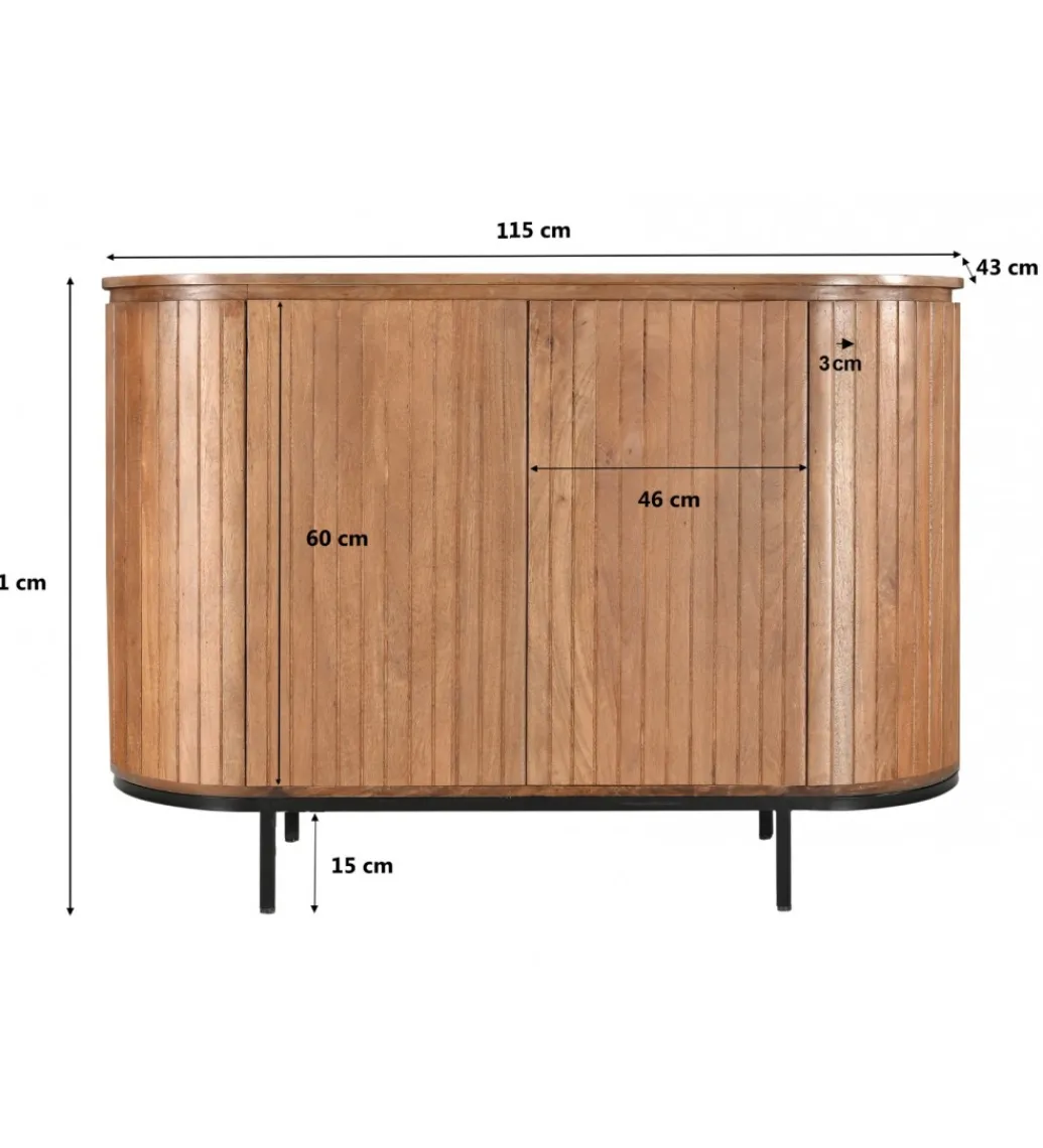 Komoda NOORK 115 cm drewno mango*LF-Design Best