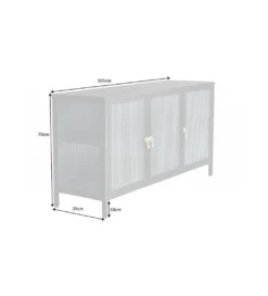 Komoda OLIMPIA 105 cm czarna*Invicta Interior New