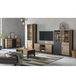 Komoda OLIN WM 147 cm w optyce świerku Appenzeller*Helvetia Online
