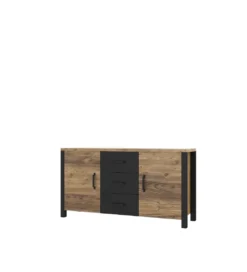 Komoda OLIN WM 147 cm w optyce świerku Appenzeller*Helvetia Online