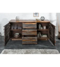 Komoda OMBRA Relief 160 cm drewno sheesham*Invicta Interior Sale