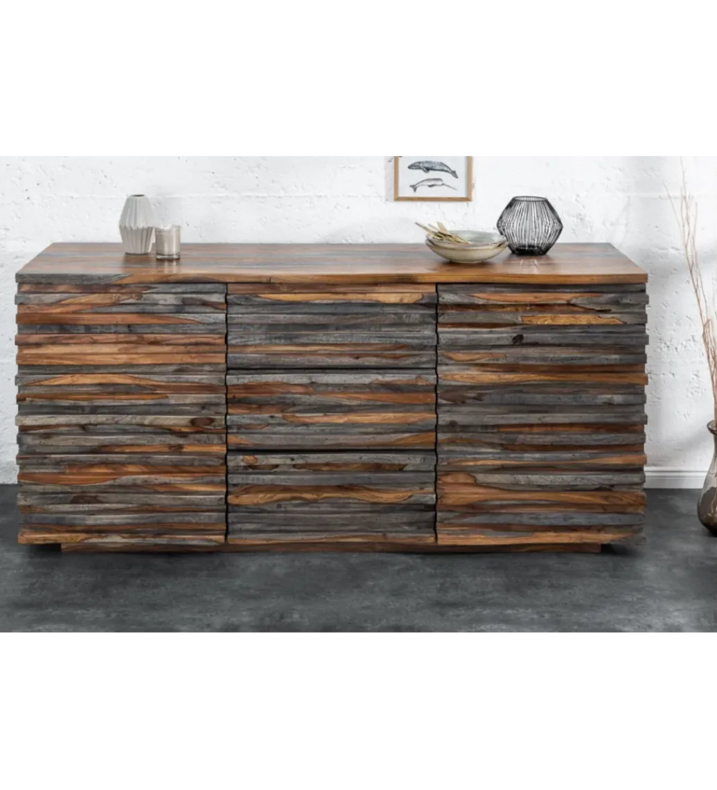 Komoda OMBRA Relief 160 cm drewno sheesham*Invicta Interior Sale