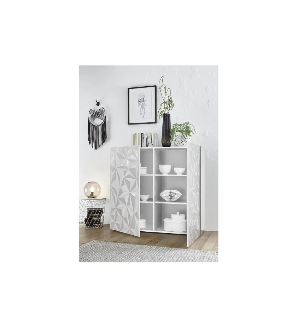 Komoda PRISMA 120 cm biała*MCA Linia Włoska Outlet