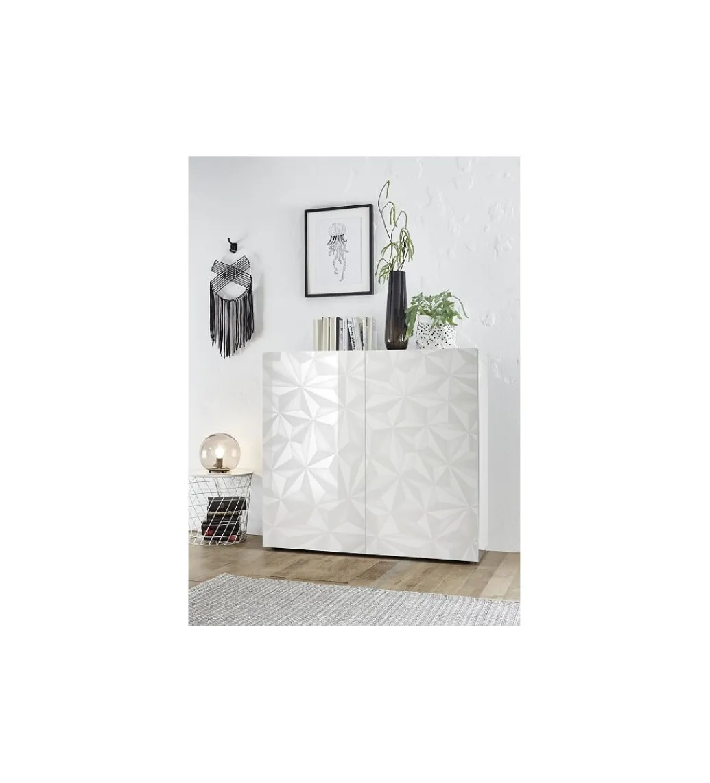 Komoda PRISMA 120 cm biała*MCA Linia Włoska Outlet