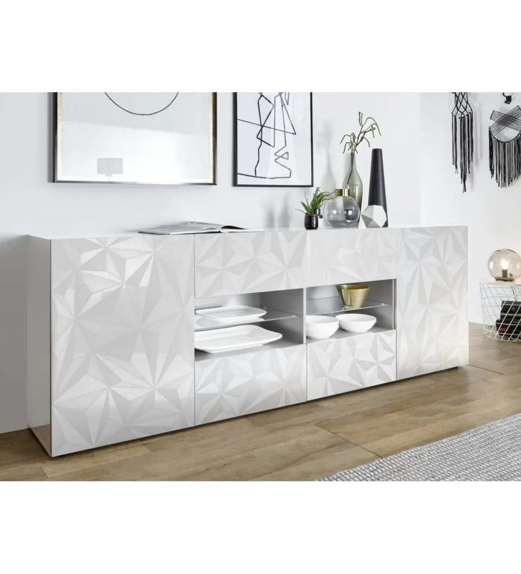Komoda PRISMA 240 Cm Biała*MCA Linia Włoska Discount
