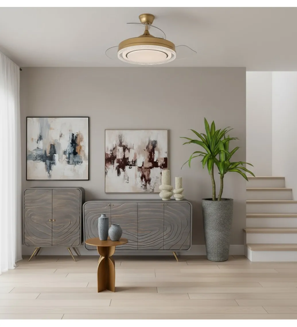 Komoda QUTINESKA 110 cm drewno mango szara*Exclusivas Outlet