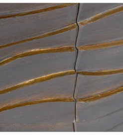 Komoda QUTINESKA 149 cm drewno mango szara*Exclusivas