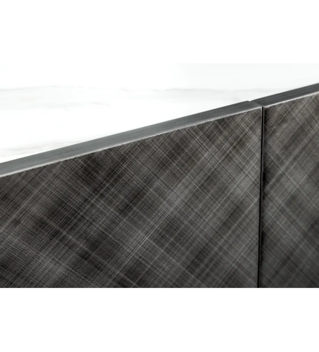 Komoda REFLECTION 150 cm efekt 3D marmur antracyt*Invicta Interior