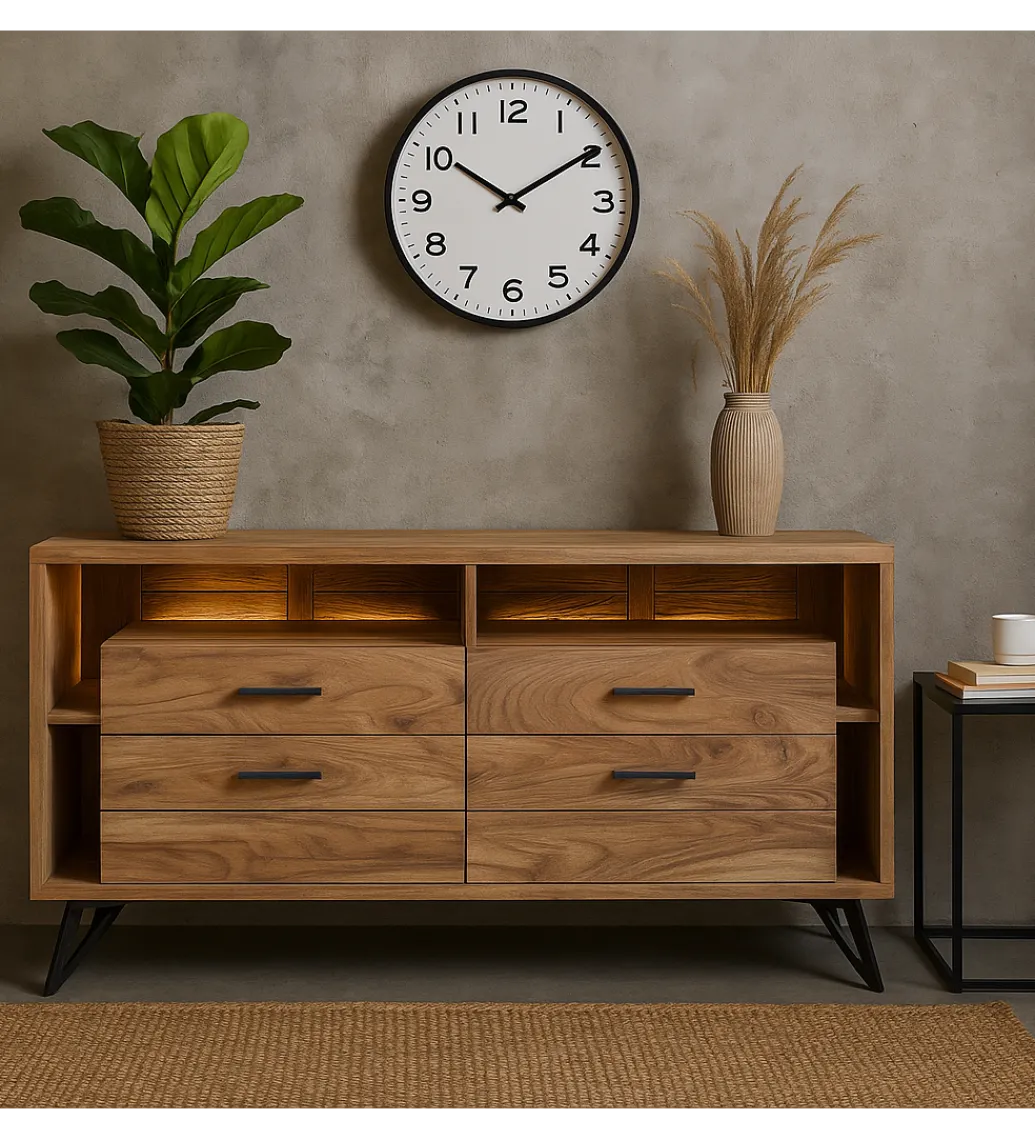 Komoda REGO 145 cm drewno akacja*Exclusivas Hot