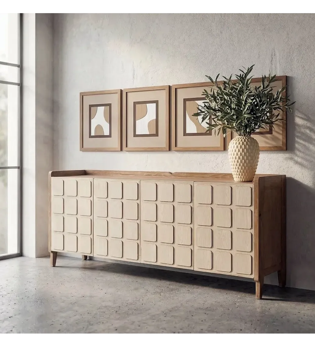 Komoda RESEME 180 cm naturalny biały*Zona-Design Discount