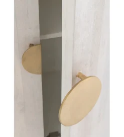 Komoda ROUNDEGO 116 cm blat marmur biały*J-Line Online