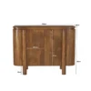 Komoda SALANO 105 cm drewno mango naturalny*LF-Design