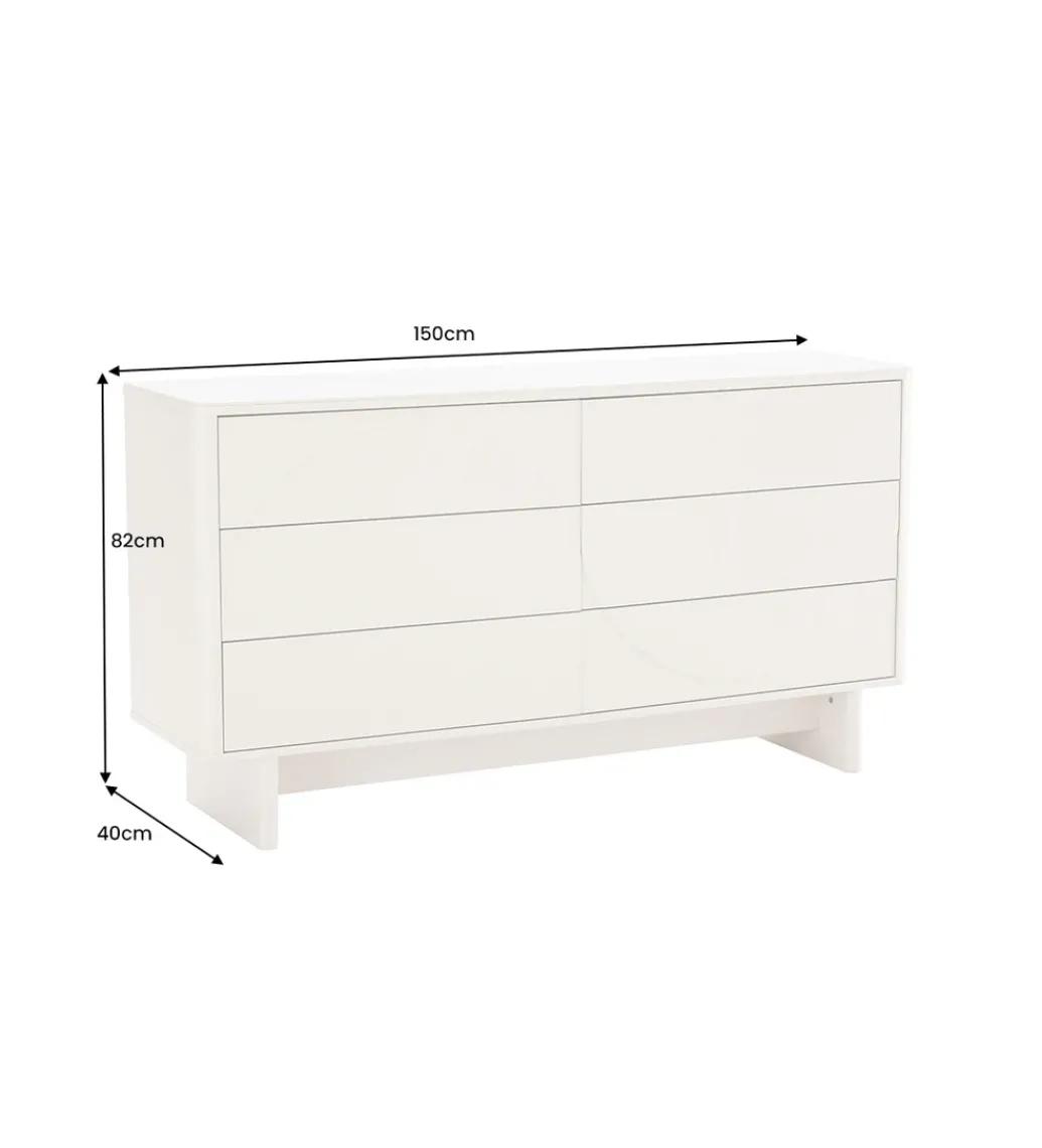 Komoda SAVOY 150 cm biała*Invicta Interior Hot