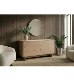 Komoda SAVOY 150 cm ceramika w optyce trawertynu*Invicta Interior