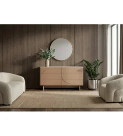 Komoda SAVOY 150 cm ceramika w optyce trawertynu*Invicta Interior