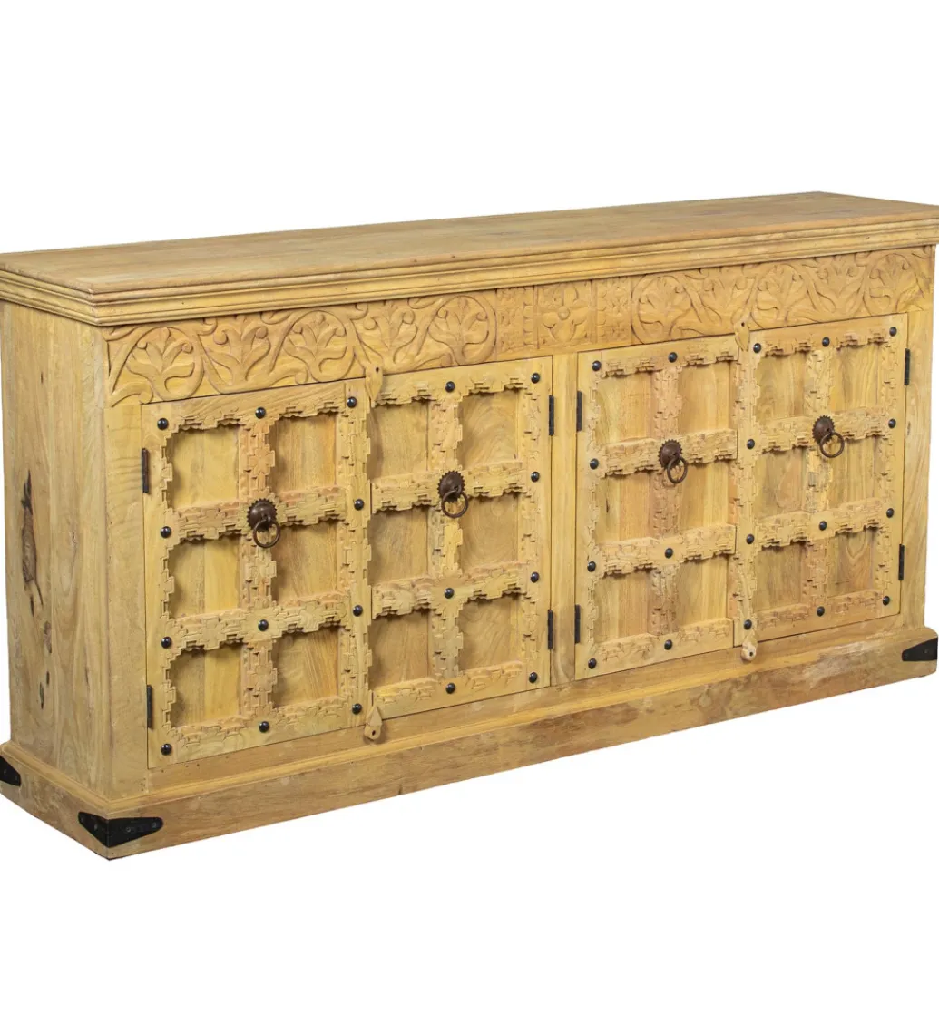 Komoda SCORPION 120 cm drewno mango turkusowa*Exclusivas Discount