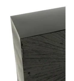 Komoda Shanil 120 cm drewno czarna*J-Line