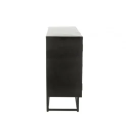 Komoda Shanil 120 cm drewno czarna*J-Line