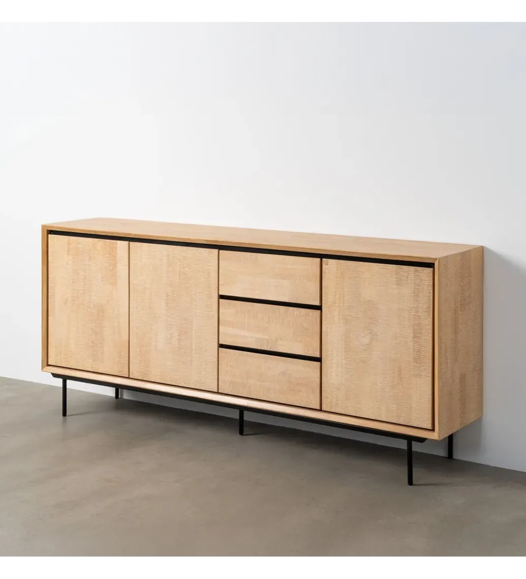 Komoda SINTRA 200 cm drewno kauczuk naturalna*Zona-Design Best