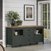 Komoda STANTON  184 cm w optyce dębu Evoke Ciemnozielony*MCA Linia Włoska New