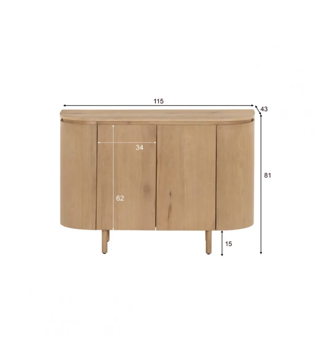 Komoda Tobago 115 cm naturalny*LF-Design Online