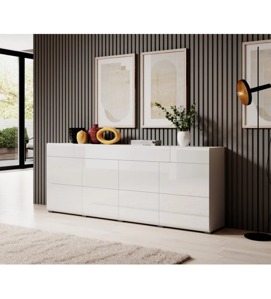 Komoda TOLEDO 208 cm biała*Helvetia Sale