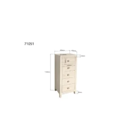 Komoda TRAVERTINO 49 x 110 cm naturalny beżowy*KARE Discount