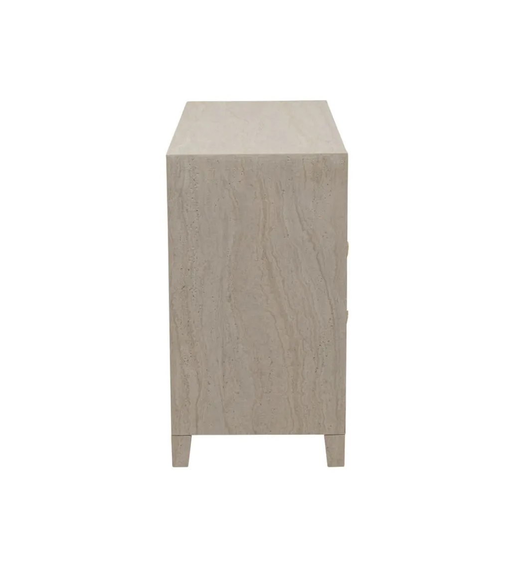 Komoda TRAVERTINO 91 x 74 cm naturalna beżowa*KARE Sale
