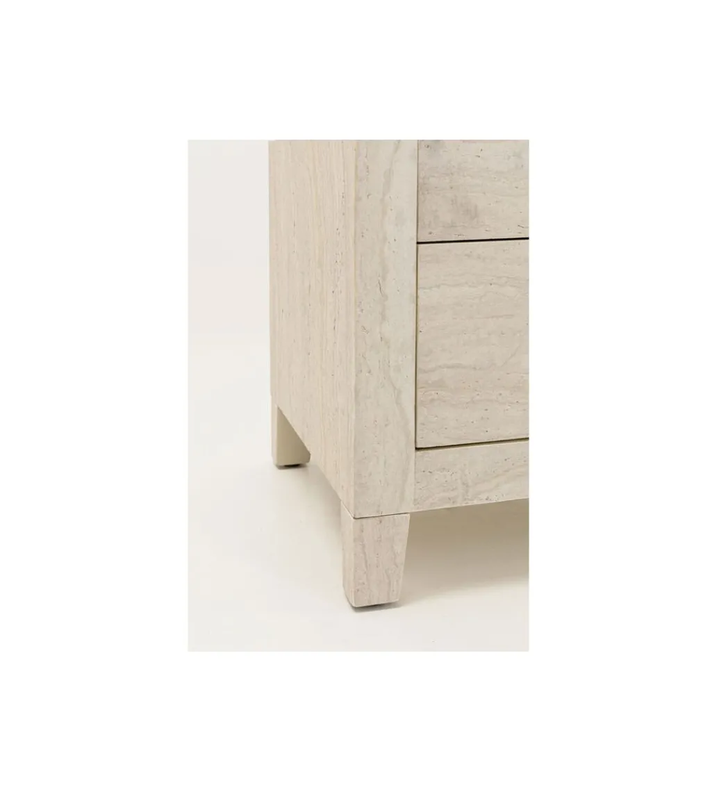 Komoda TRAVERTINO 91 x 74 cm naturalna beżowa*KARE Sale