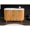 Komoda TRES CHIC 105 cm drewno mango biały marmur naturalna*Invicta Interior - przedsprzedaż