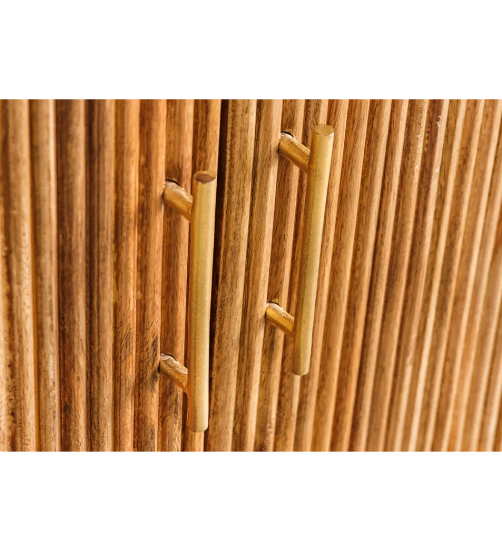 Komoda TRES CHIC 105 cm drewno mango biały marmur naturalna*Invicta Interior - przedsprzedaż